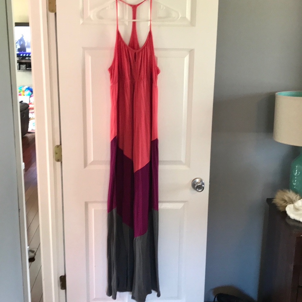 Mossimo Multi- Colored Maxi Dress - Size L